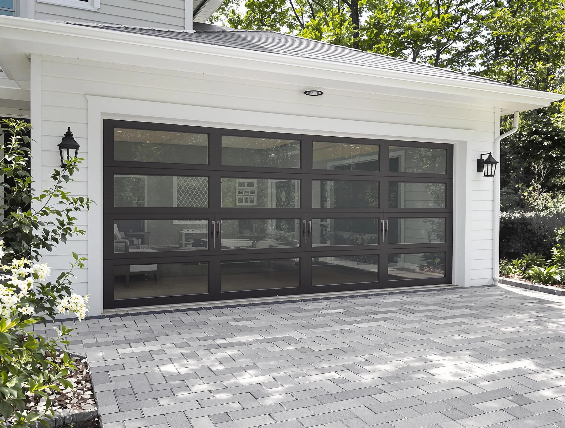 Goodlettsville Garage Door Repair design specialist presenting custom garage door options to Goodlettsville homeowner