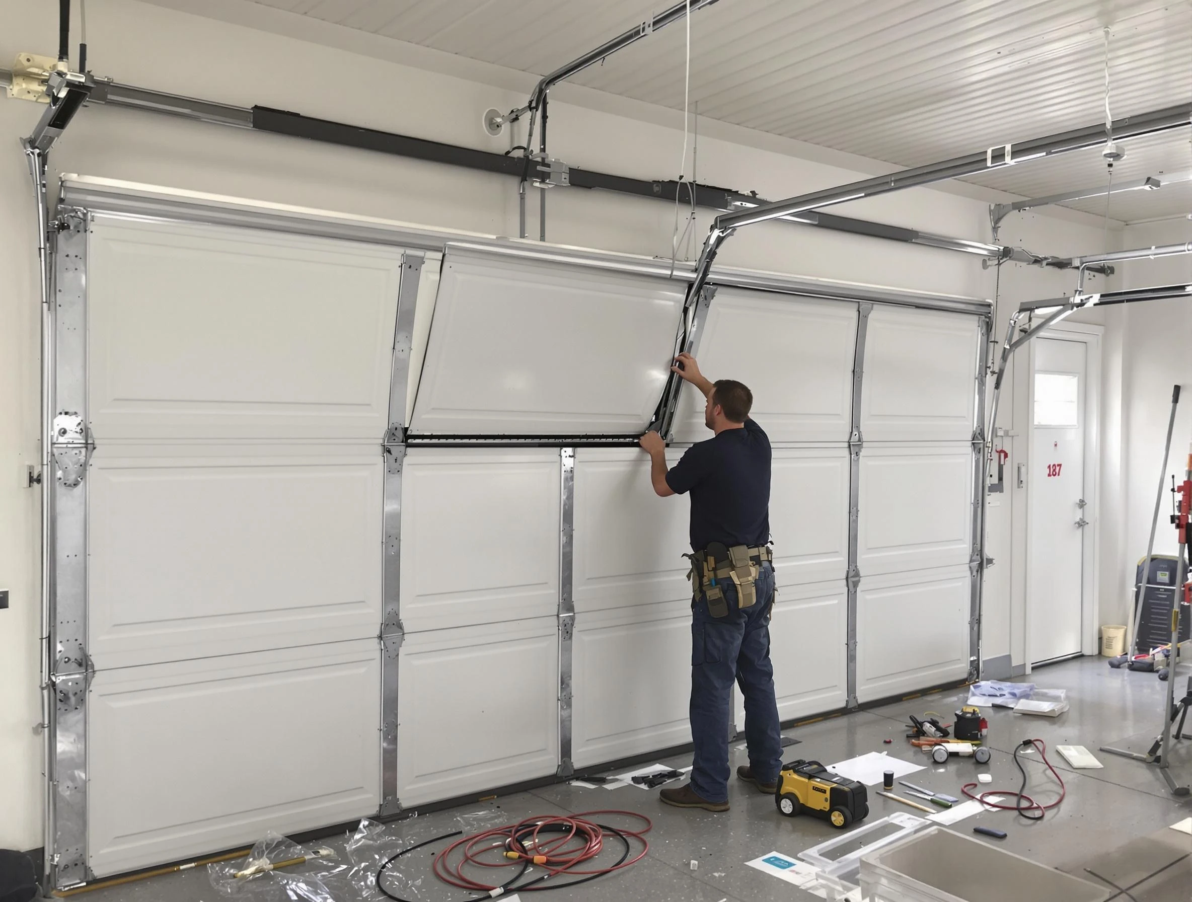 Garage Door Section Replacement in Goodlettsville