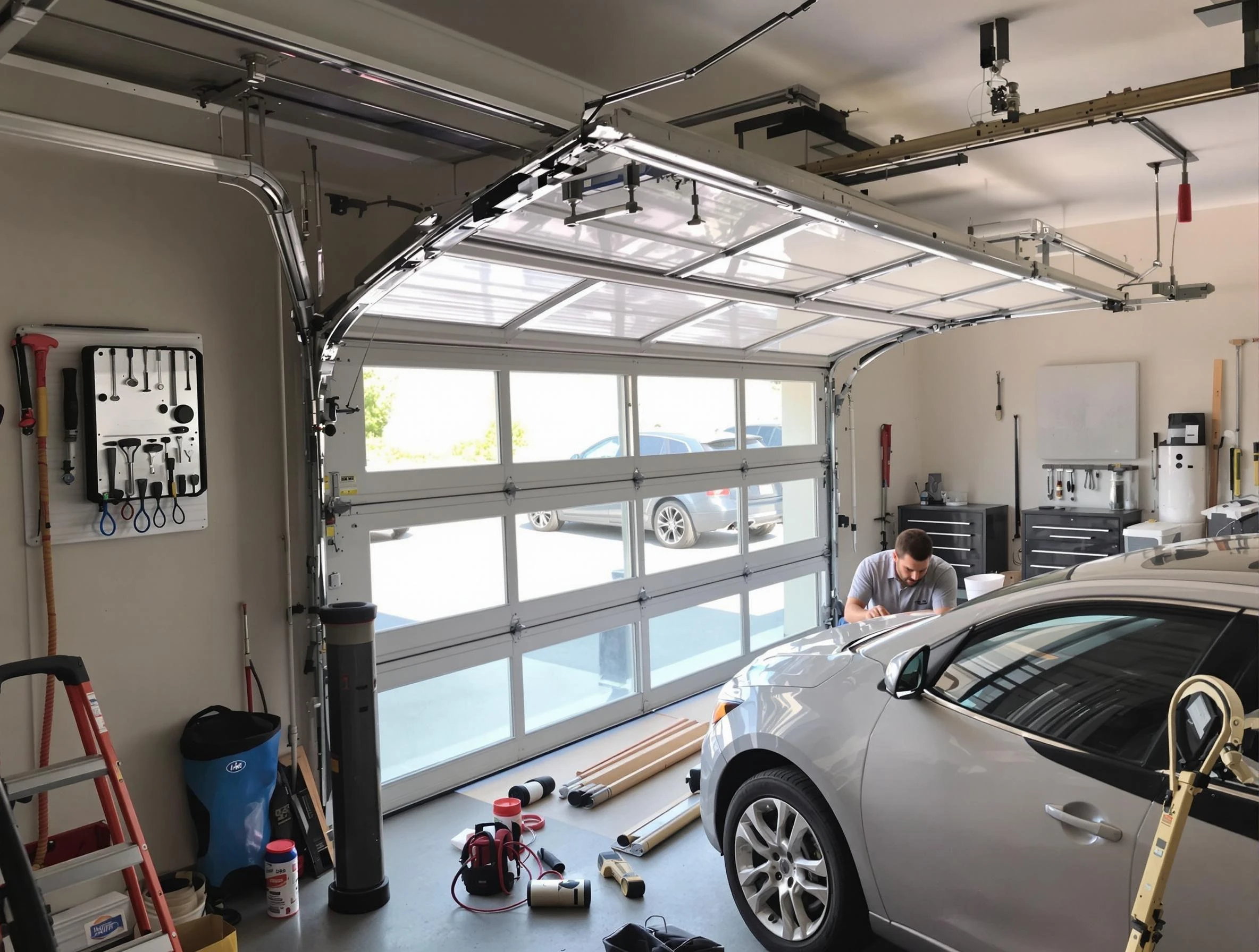 Garage door noise reduction service by Goodlettsville Garage Door Repair in Goodlettsville